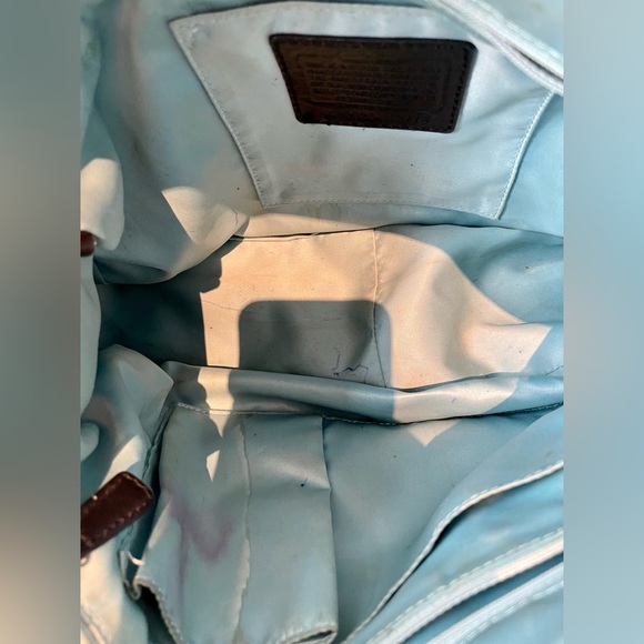 Coach Hobo Purse, Paten Leather Metallic - Picture 6 of 10